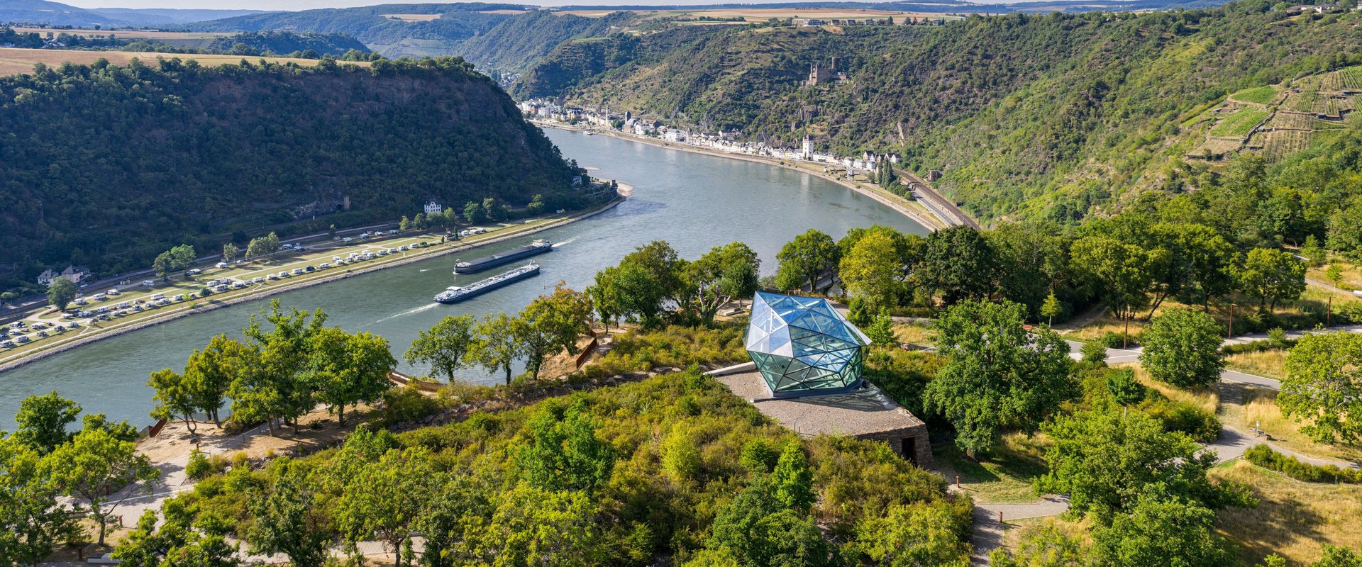 Kultur- und Landschaftspark Loreley mit Ausblick ins Rheintal