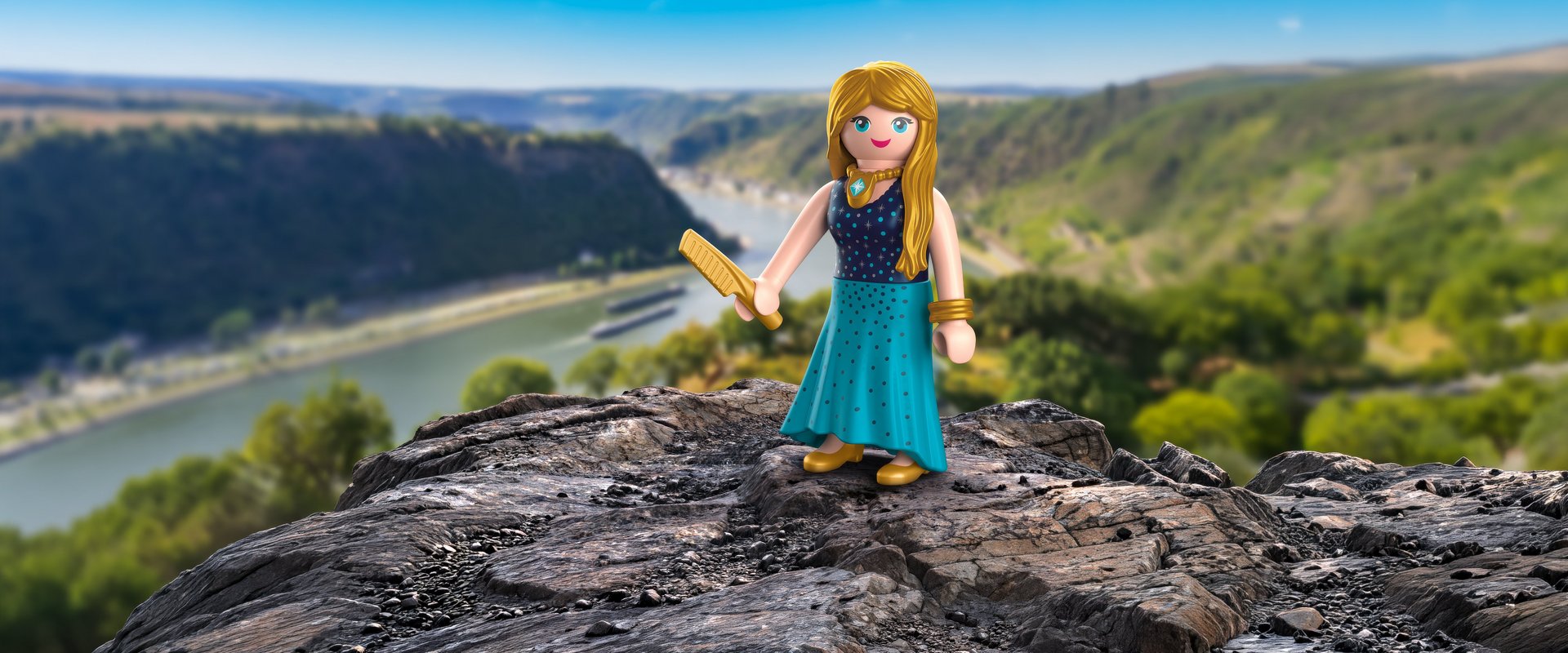 Playmobil Loreley auf dem Felsen