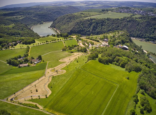 Luftbild vom Loreley-Plateau