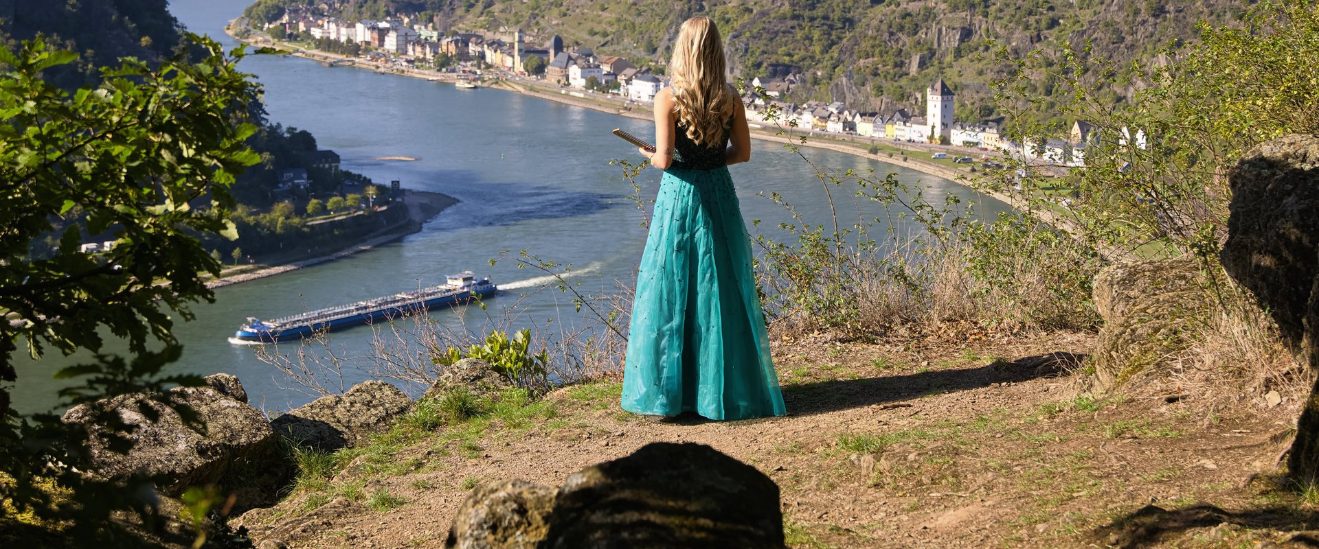 Loreley Repräsentantin Selina Ostmann im Kultur- und Landschaftspark Loreley