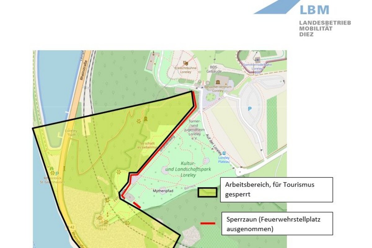 Baumaßnahme Landesbetrieb Mobilität Rheinland-Pfalz