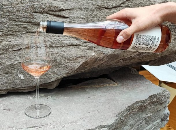 Weinprobe in der Mythoshalle